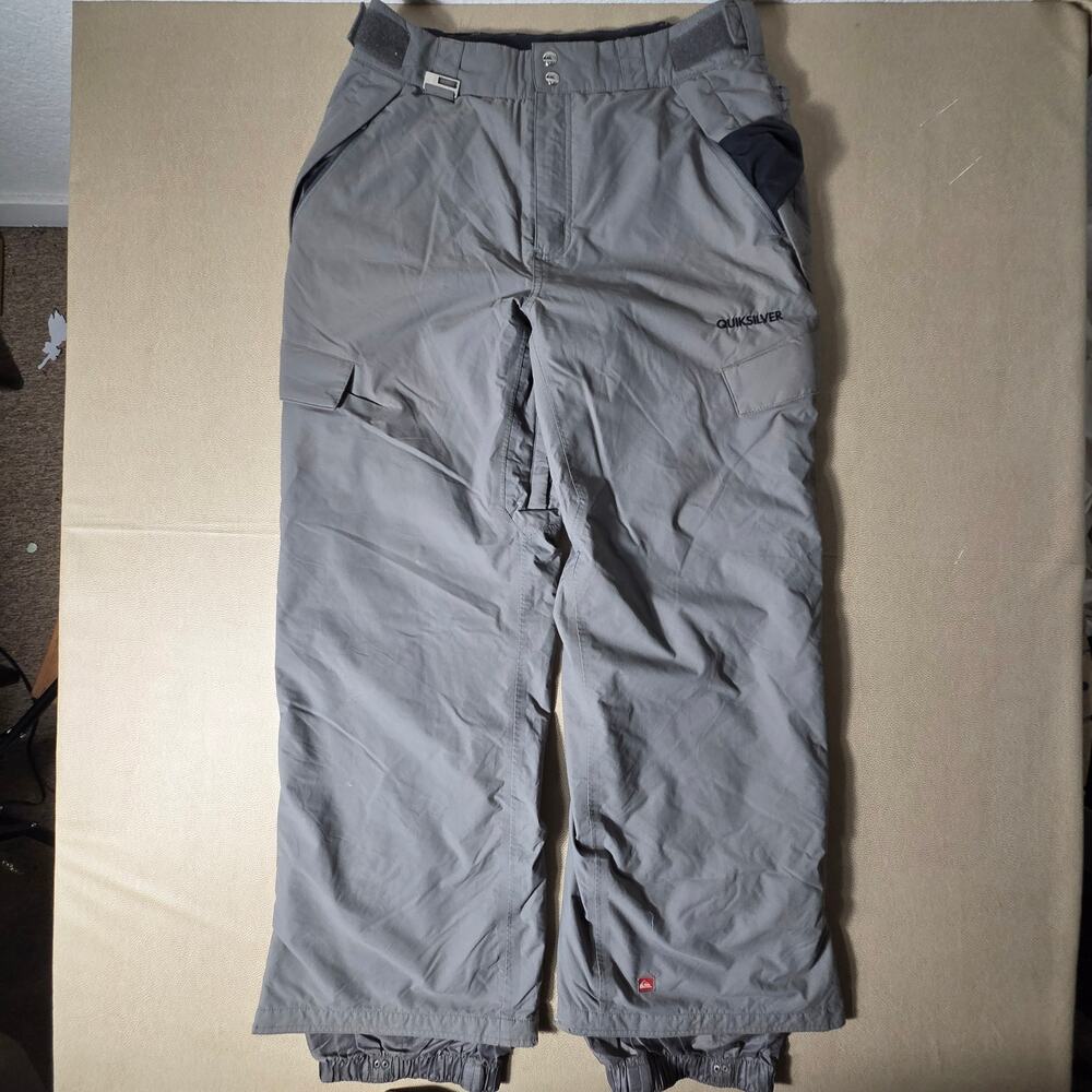Quiksilver 5000 Waterproof Snowboarding Ski Pants Mens M Gray